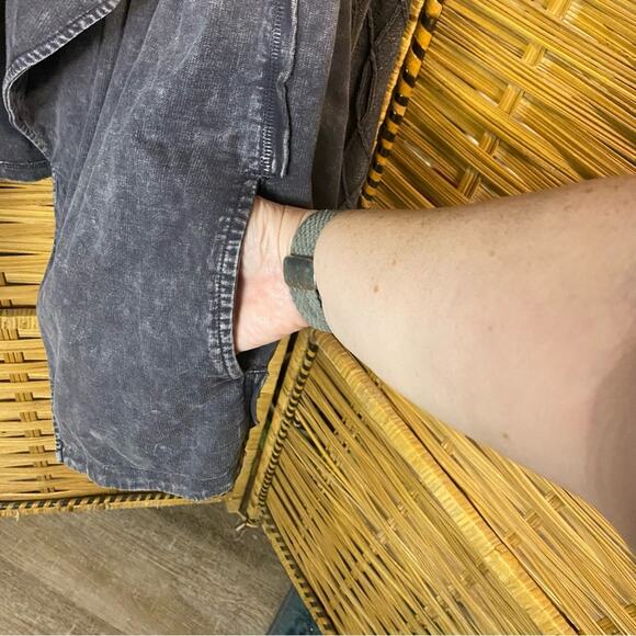 Leo & Nicole Gray cotton Jacket with Waterfall Front 2X lagenlook layering - Picture 10 of 10